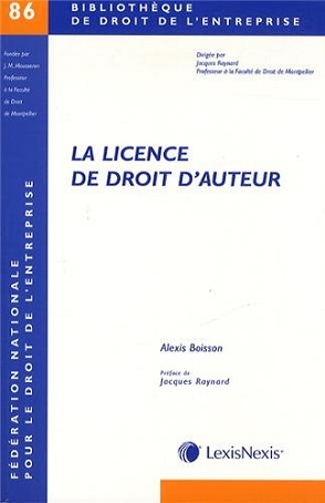 La licence de droit d'auteur de Alexis Boisson