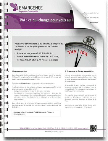 TVA : ce qui change pour vous au 1er janvier 2014
