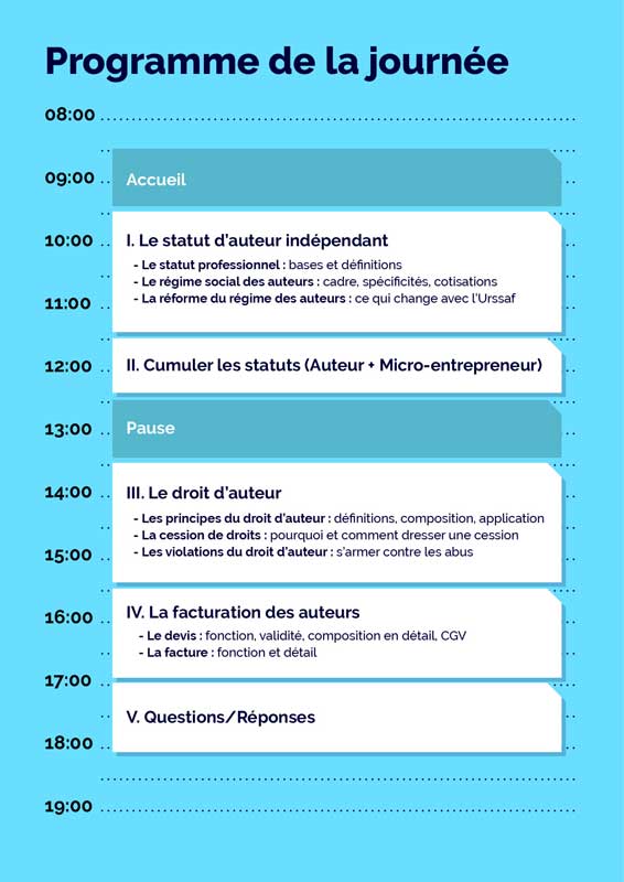 Programme Formation Profession : auteur indépendant